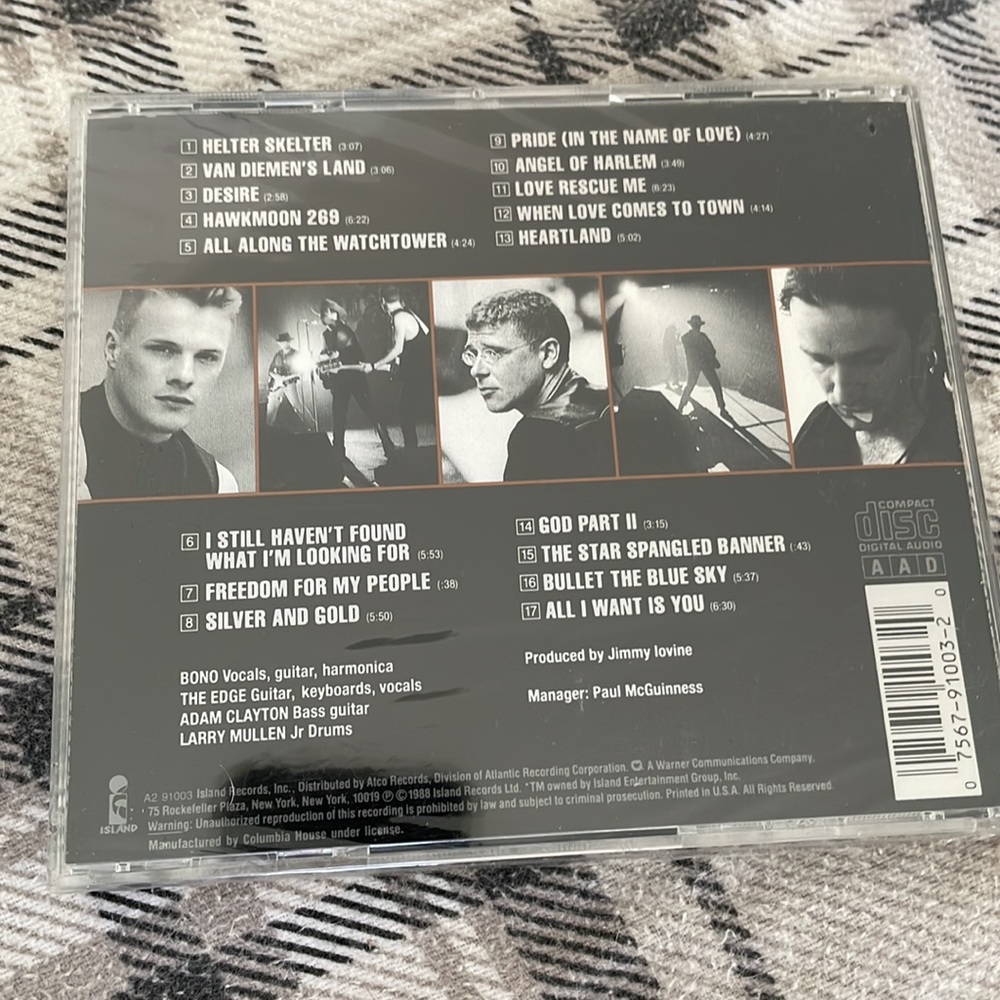 (4) U2 Rattle and Hum cd - Picture 2 of 2